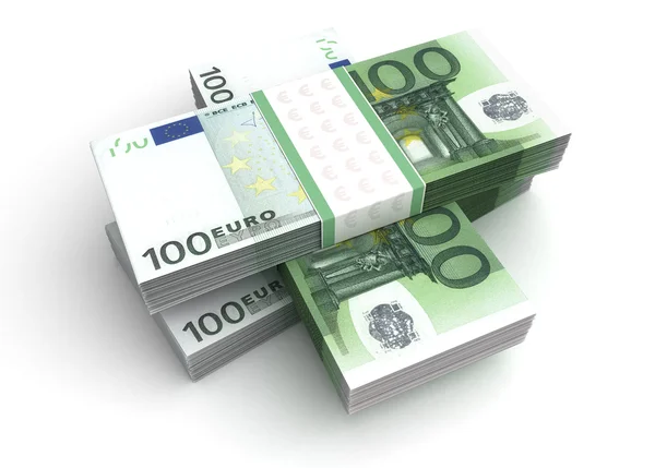 Стек евро — стоковое фото