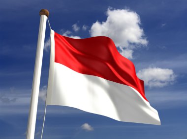 Endonezya bayrağı (ile kırpma yolu)