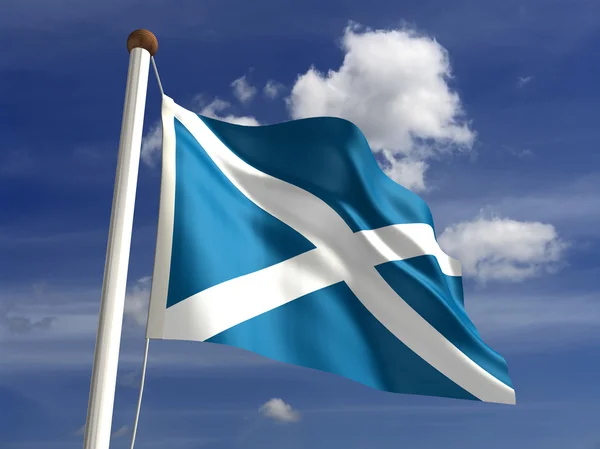Flaga Szkocji (ze ścieżką przycinającą) — Zdjęcie stockowe