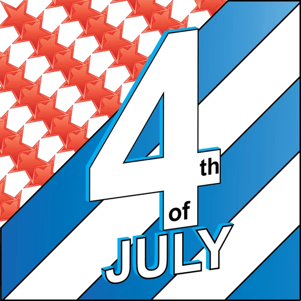 4 juillet Américain — Image vectorielle