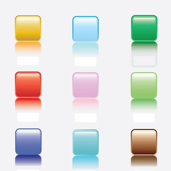 Boutons colorés — Image vectorielle