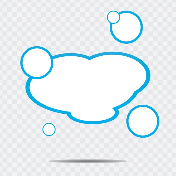 Felhő beszéd buborék — Stock Vector