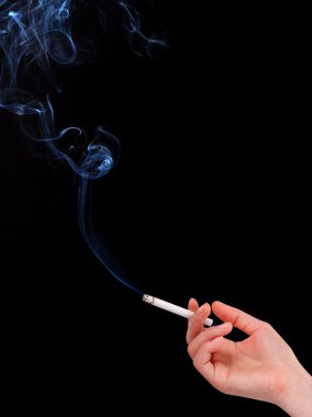 Holding a Cigarette clipart