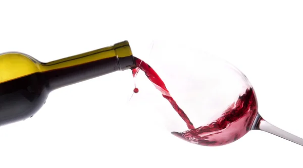 Брызги красного вина — стоковое фото