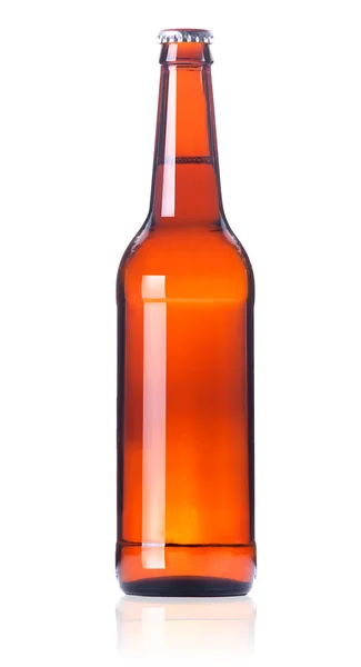 Бутылка пива с изолированным . — стоковое фото