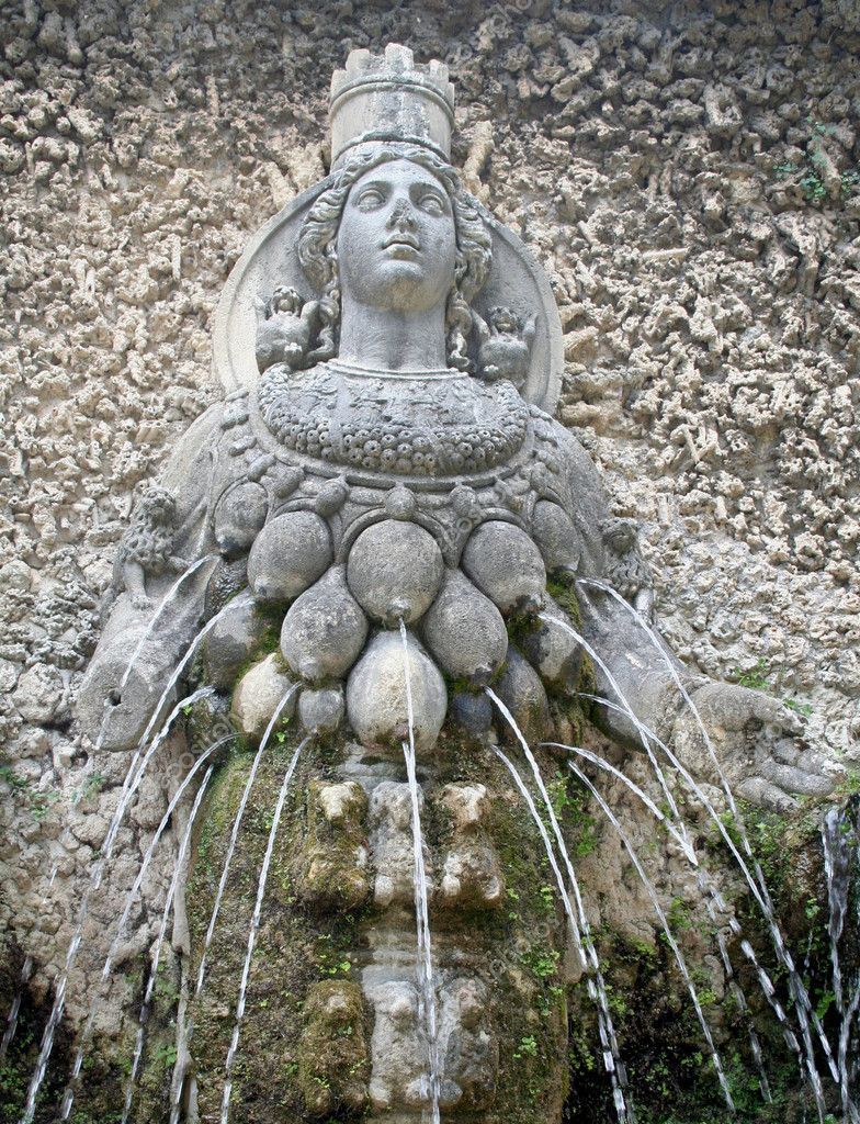 Fotos de Diosa diana fuente - muchos pechos diosa Artemisa - Imagen de ...