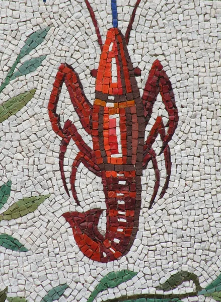 Crab mosaico - Jardins do Vaticano, Roma — Fotografia de Stock