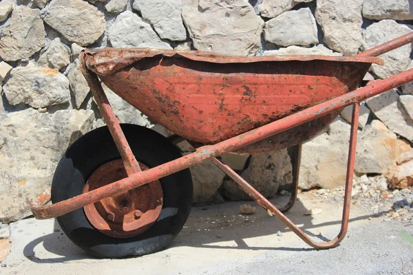 stock image Thoroughly used up wheelbarrow