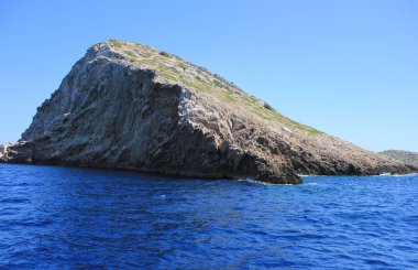 kayalık ada peyzaj, kornati, Hırvatistan