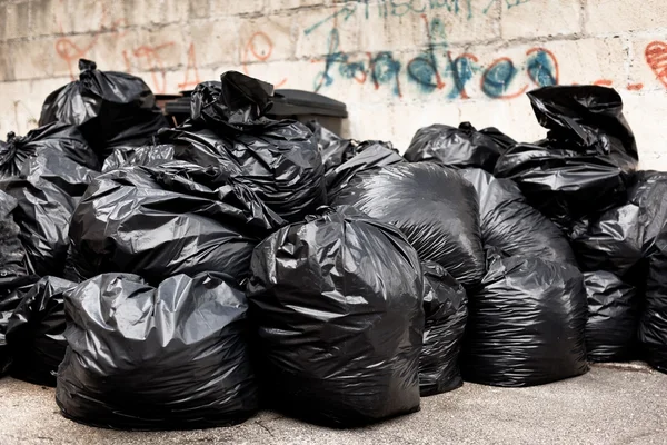 Sacos de lixo — Fotografia de Stock