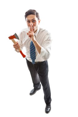 Psycho Businessman 3 clipart