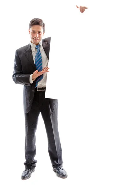 Businessman and billboard 2 — Stock Photo, Image