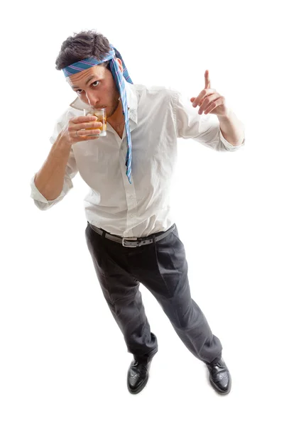 Пьяный бизнесмен — стоковое фото