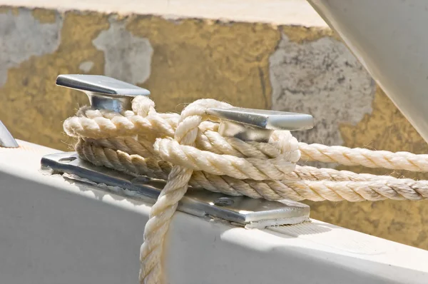 stock image Rope detail on a boat