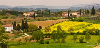 Tuscany panorama clipart