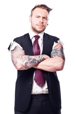 Tattoo Businessman 6 clipart