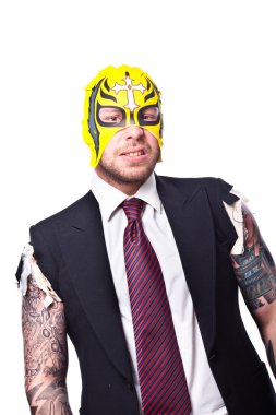 Wrestler Businessman 3 clipart