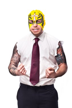 Wrestler Businessman 4 clipart