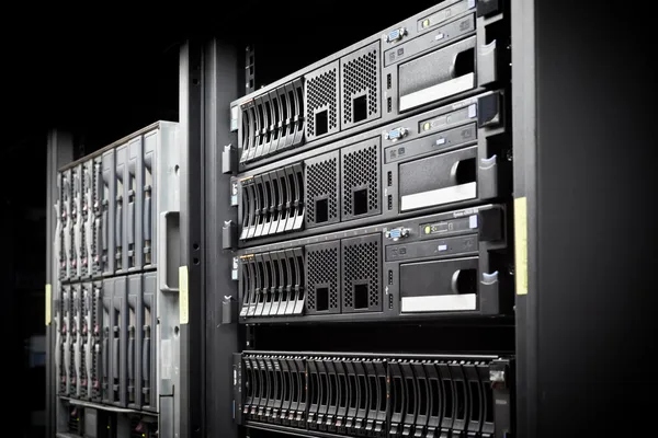 Server Rack hard disks — Stock Photo, Image