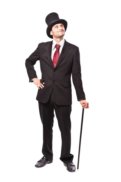 Businessman with Yop Hat — Stock Photo, Image