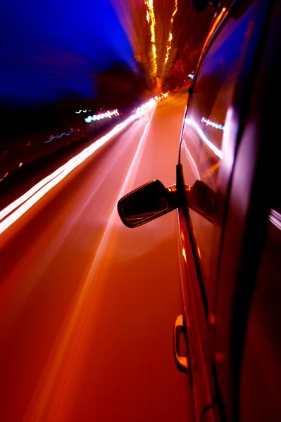 stock image Driving by night