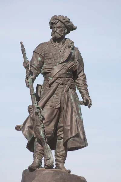 イルクーツク市の創設者への記念碑 — ストック写真