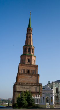 Kazan Kremlin devriye (bekçi) kulede. Kule Soyembike