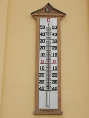 büyük termometre 19 derece santigrat gösterir