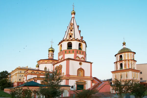 Φαινόμενο του κυρίου καθεδρικού ναού (καθεδρικός ναός των Θεοφανίων) στο Ιρκούτσκ — Φωτογραφία Αρχείου