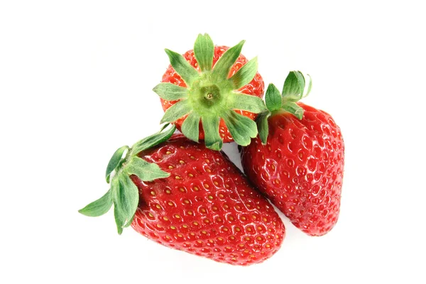Fresh Strawberries on White Background — Stock Photo, Image