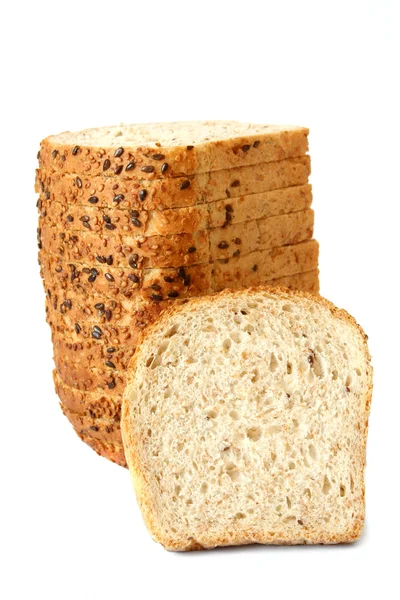 Productos de panadería aislados sobre fondo blanco — Foto de Stock