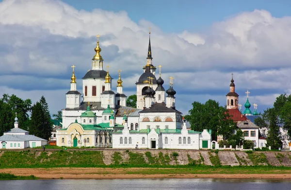 Historiska centrum av veliky ustyug, Ryssland Royaltyfria Stockbilder