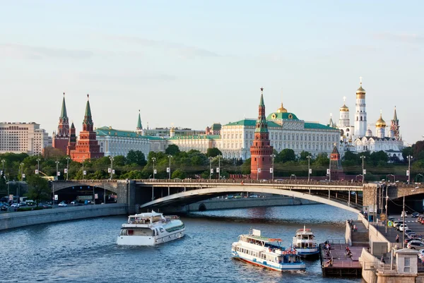 Weergave van het kremlin van Moskou, Rusland — Stockfoto