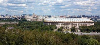 Panorama of Moscow from Sparrow hills,Russia clipart