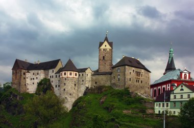 The castle Loket,Czech republic clipart