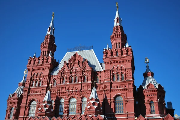 Muzeum historii na placu czerwonym w Moskwie — Zdjęcie stockowe