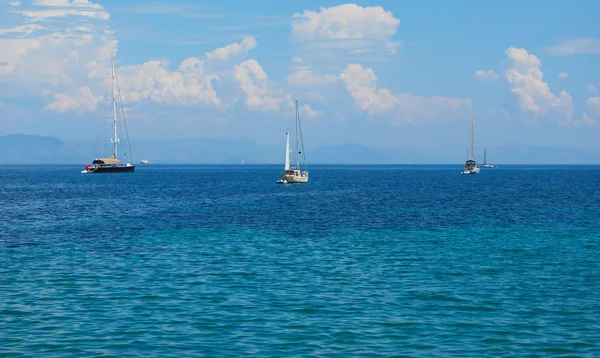 stock image Sailboats at sea