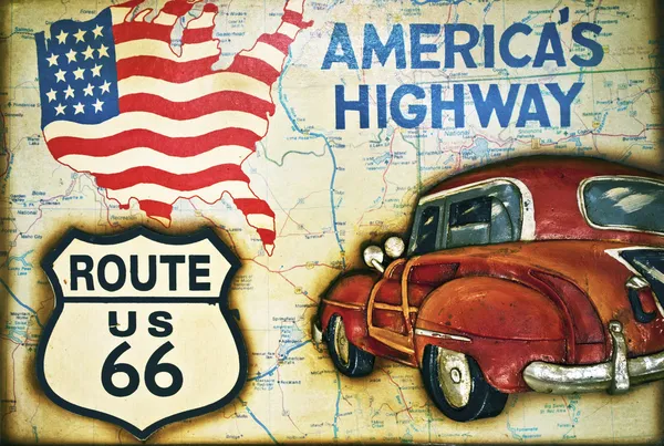 Route 66 sign — Stock Photo, Image