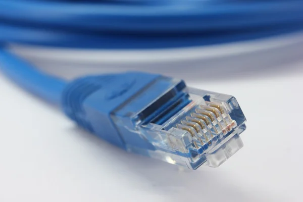 Синій чистий кабель — стокове фото