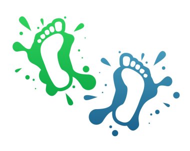 Splatter steps vector clipart