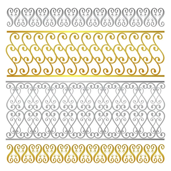 Διάνυσμα φράχτη Δαμασκηνό αφηρημένη καλλιτεχνικός μοτίβο — Διανυσματικό Αρχείο