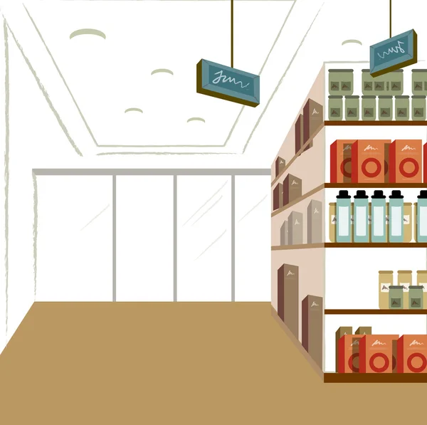 Boutique Intérieur — Image vectorielle