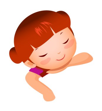 Close-up of girl smiling clipart