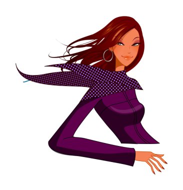 Close-up of woman smiling clipart