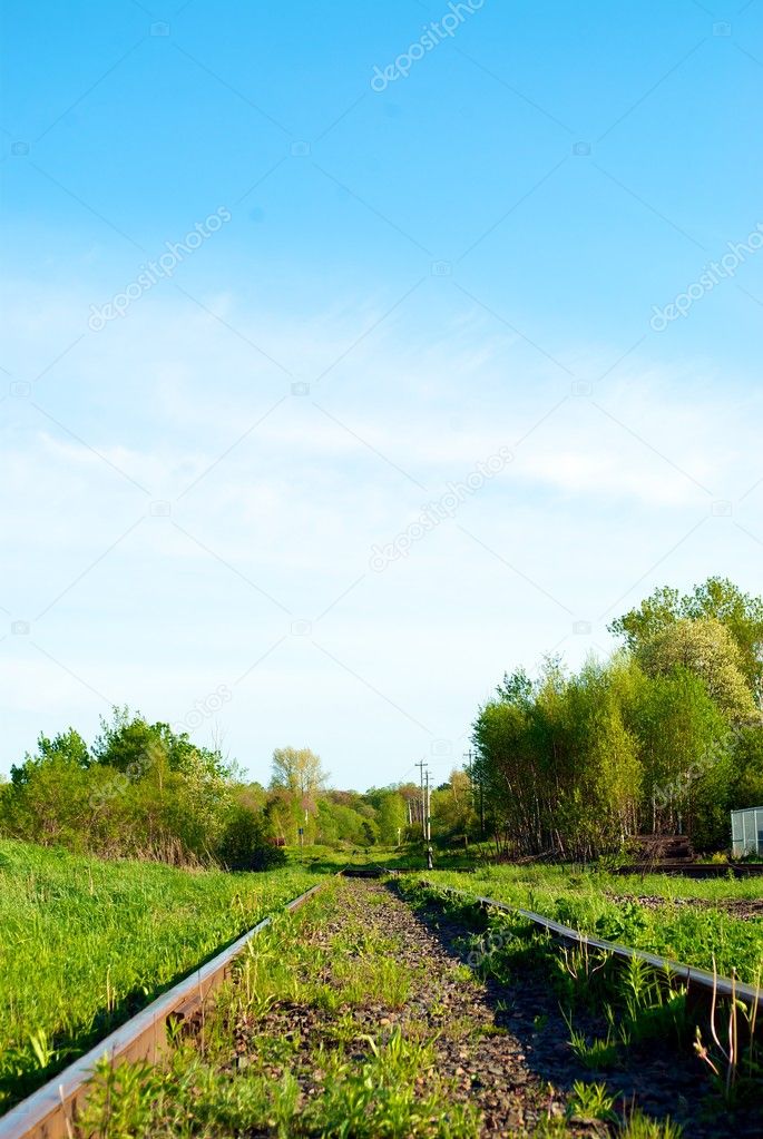 Railroad tracks go on forever