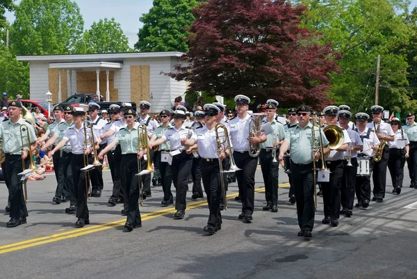 Канадські війська Marching Band — стокове фото