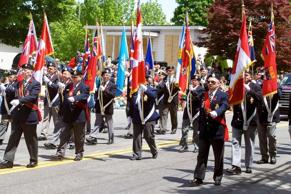 Канадский марш ветеранов Лицензионные Стоковые Фото