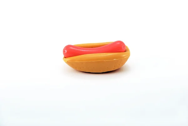Speelgoed hotdog Stockafbeelding