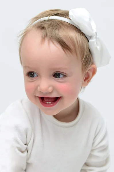 Bebis skrattande — Stockfoto