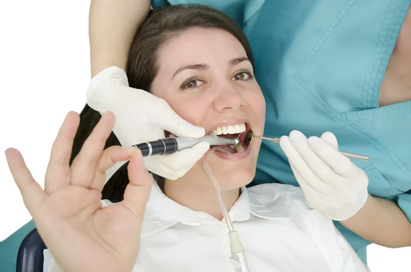 Sanfter Zahnarzt — Stockfoto